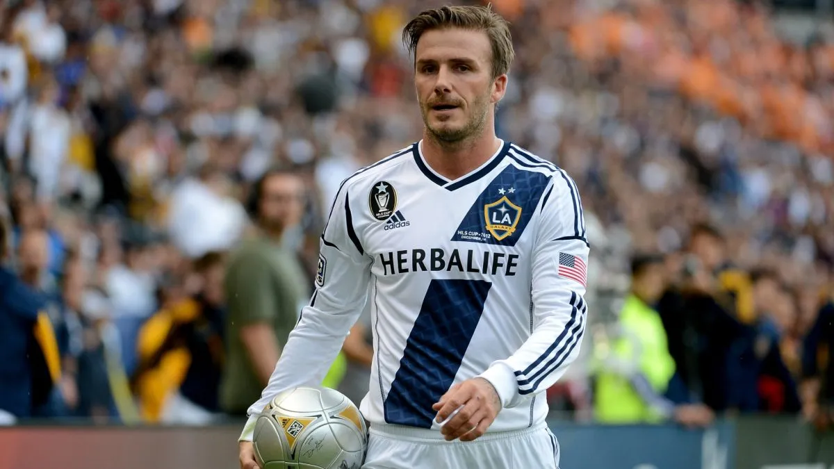 David Beckham played in the MLS between 2007 and 2012 for LA Galaxy.
