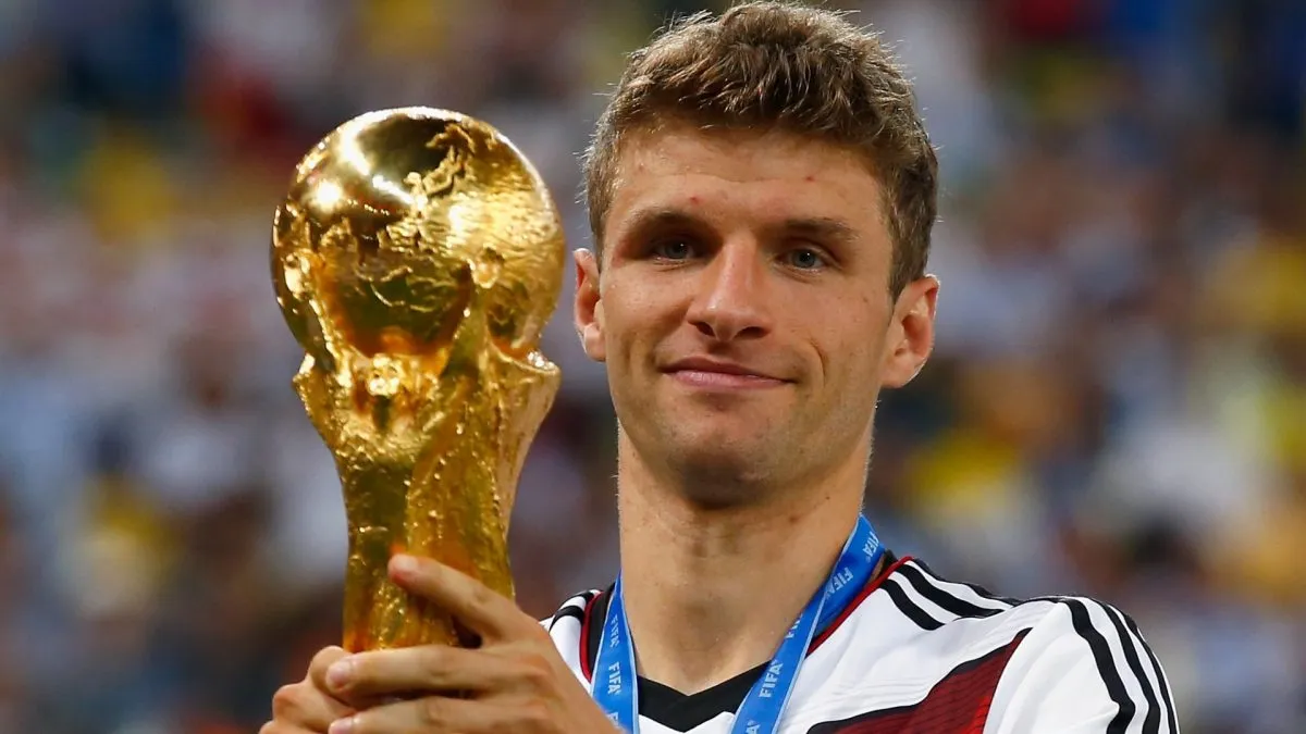 Thomas Muller won the FIFA World Cup with Germany in 2014.