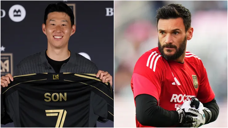 Son Heung-Min (L) and Hugo Lloris (R), stars of Los Angeles FC.