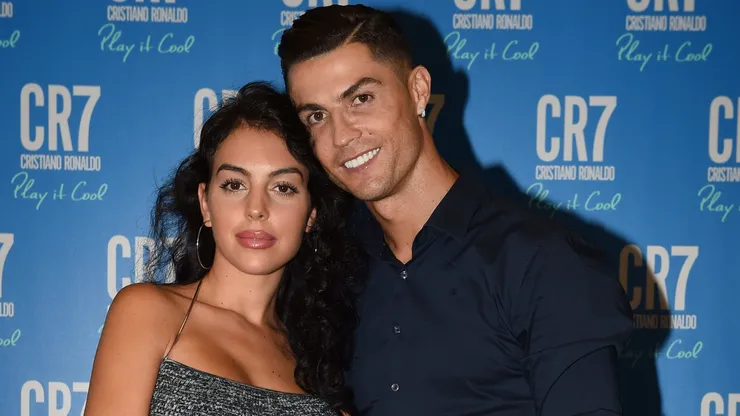 Cristiano Ronaldo and Georgina Rodriguez celebrate the launch of new CR7 Play It Cool with friends and family on September 12, 2019 in Turin, Italy.