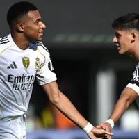 Kylian Mbappe continues Luka Modric's legacy: Watch Real Madrid star open account as Real Madrid’s new No. 10 with brace in final pre-season game ahead of La Liga start