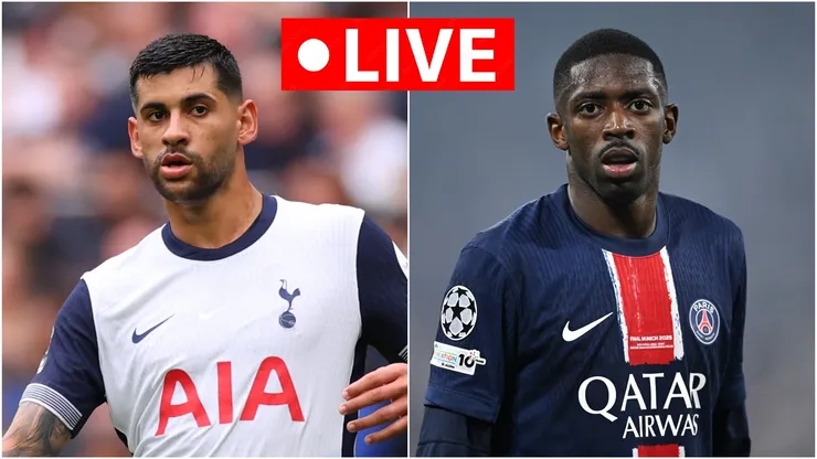Tottenham captain Cristian Romero and PSG winger Ousmane Dembele.