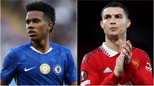 Estevao Willian (left) and Cristiano Ronaldo (right)
