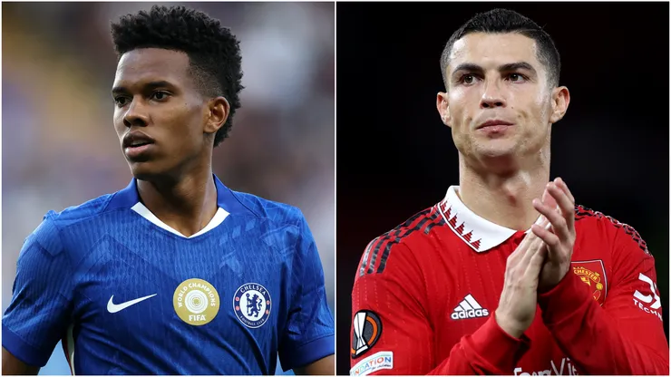 Estevao Willian (left) and Cristiano Ronaldo (right)