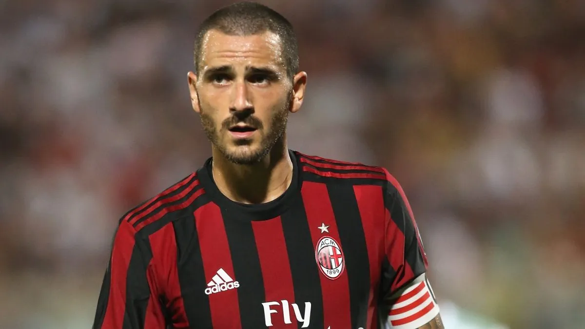 Leonardo Bonucci of Milan during the Pre-Season Friendly match in 2017. (Source: Maurizio Lagana/Getty Images)
