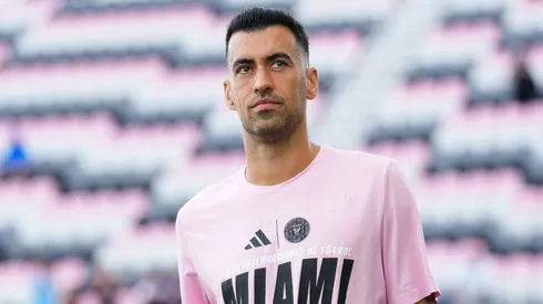 Sergio Busquets #5 of Inter Miami CF arrives at the stadium prior to the MLS match between Inter Miami CF and Nashville SC at Chase Stadium on July 12, 2025 in Fort Lauderdale, Florida.