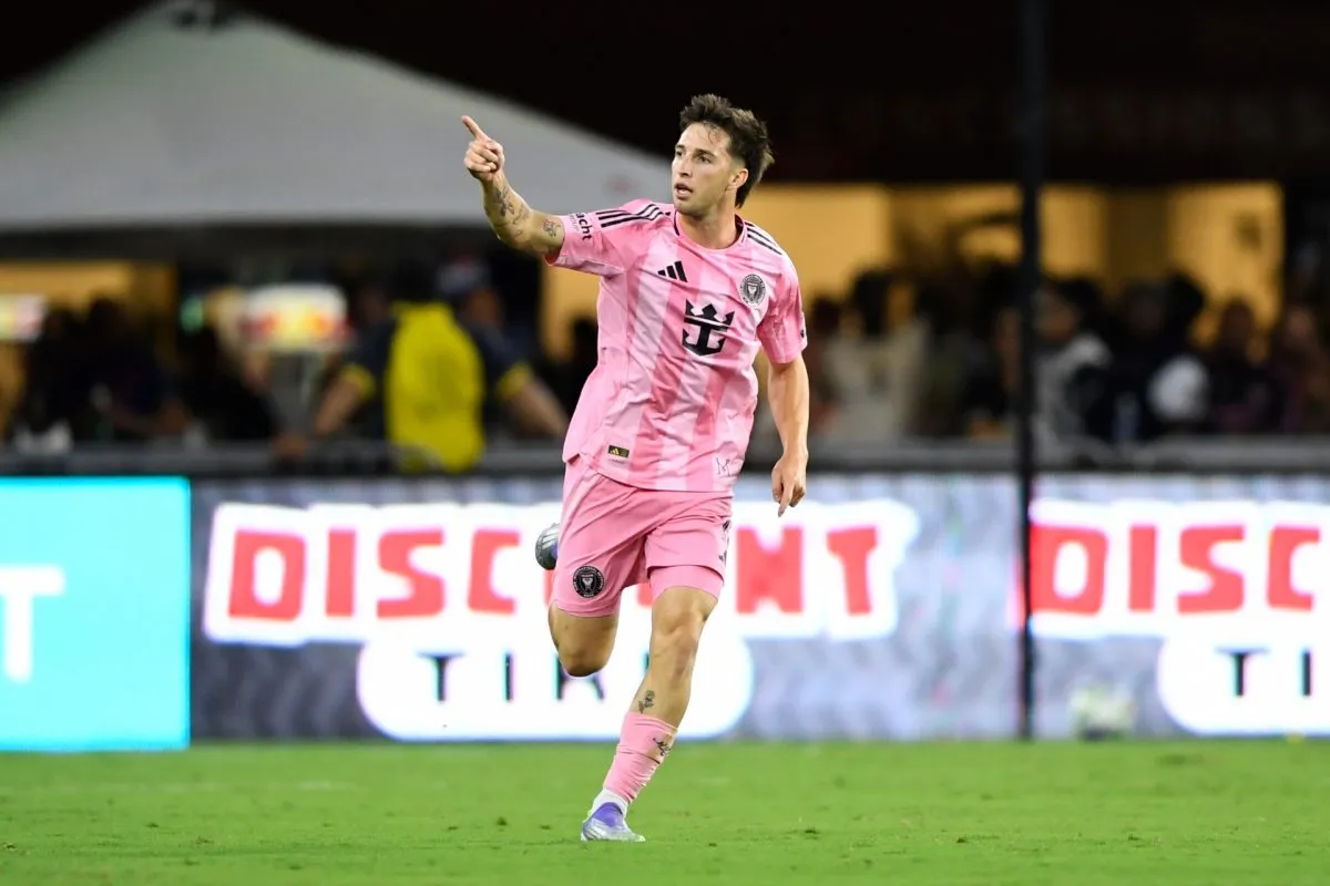 Baltasar Rodriguez playing for Inter Miami.