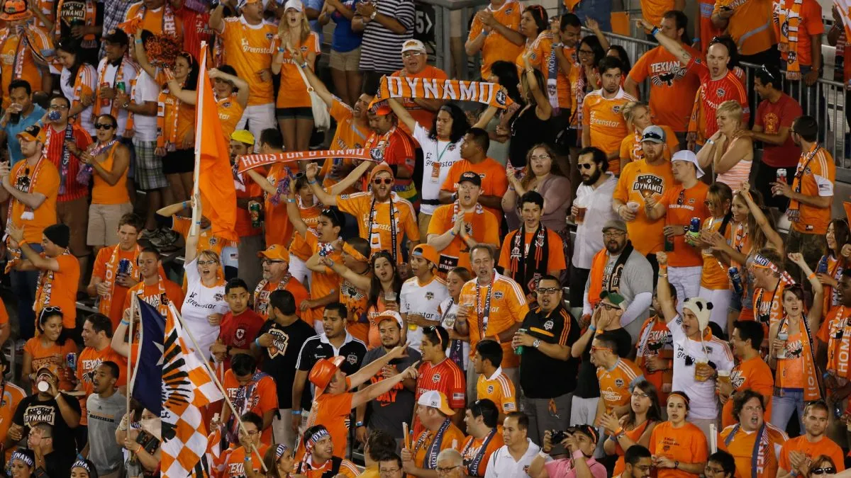 Houston Dynamo fans watch the play against Sporting Kansas City in the second half in 2013. (Source: Scott Halleran/Getty Images)