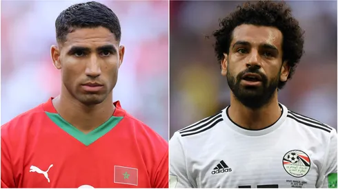 Achraf Hakimi (left) and Mohamed Salah (right)
