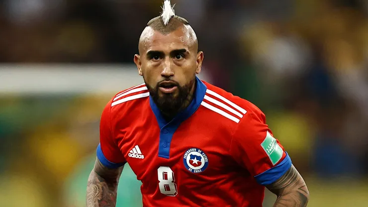 Arturo Vidal of Chile during a match between Brazil and Chile as part of FIFA World Cup Qatar 2022 Qualifier.