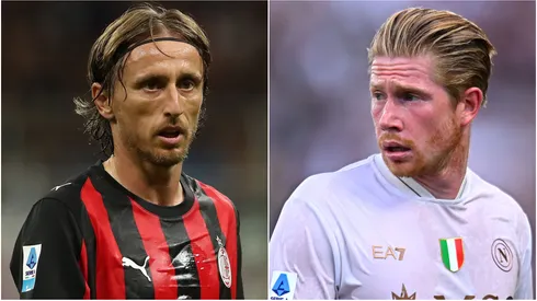 Luka Modric (left) and Kevin De Bruyne (right)