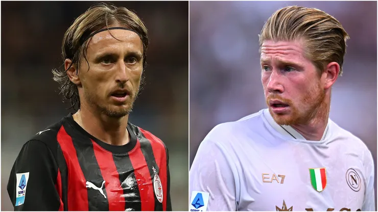 Luka Modric (left) and Kevin De Bruyne (right)