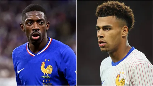 Ousmane Dembele (L) & Desire Doue (R) of France.