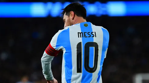 Lionel Messi of Argentina looks on during the South American FIFA World Cup 2026 Qualifier match between Argentina and Venezuela at Estadio Más Monumental Antonio Vespucio Liberti on September 04, 2025 in Buenos Aires, Argentina.