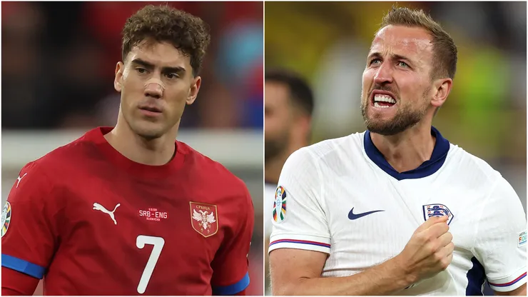 Dusan Vlahovic (left) and Harry Kane (right)