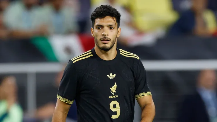 Raul Jimenez #9 of Mexico.