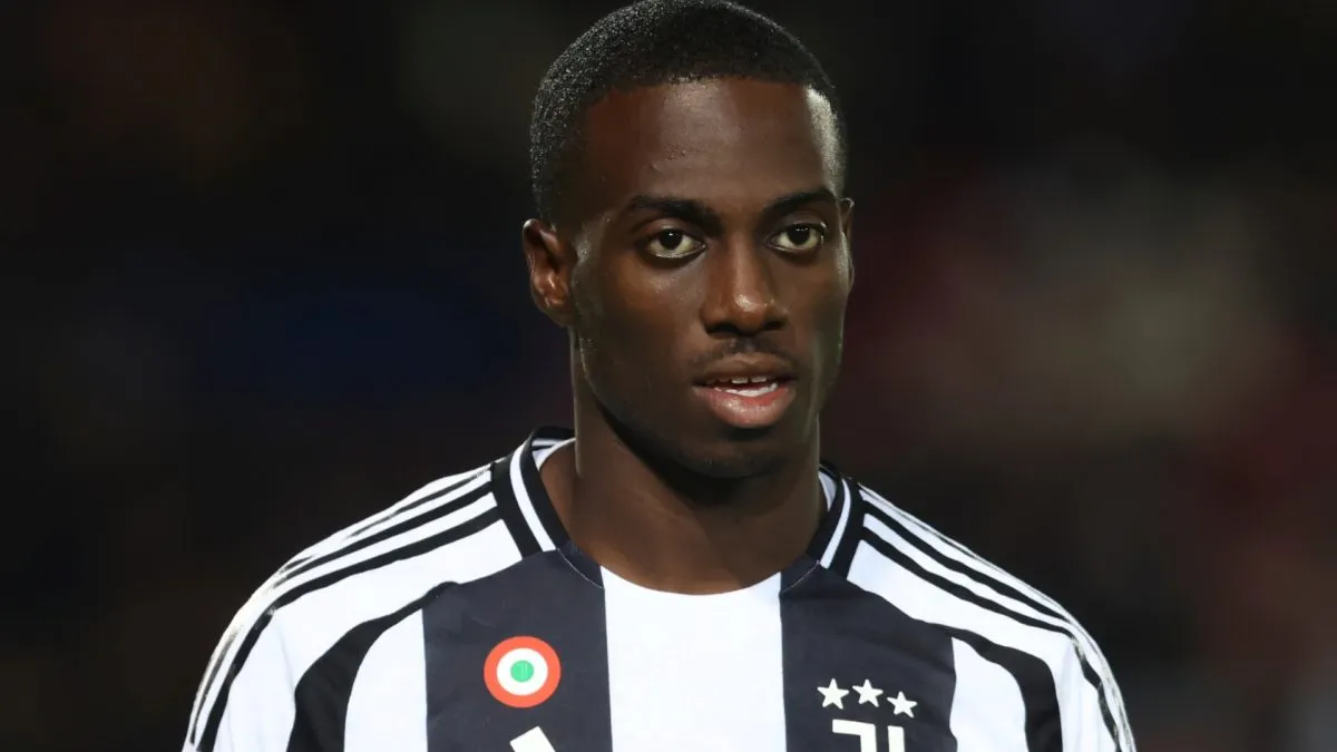 Timothy Weah of Juventus during the Serie A match in 2024. (Source: Maurizio Lagana/Getty Images)
