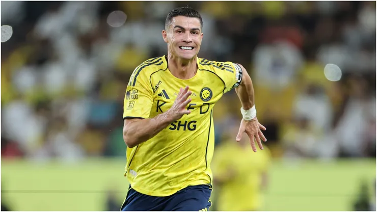 Cristiano Ronaldo of Al-Nassr celebrating.