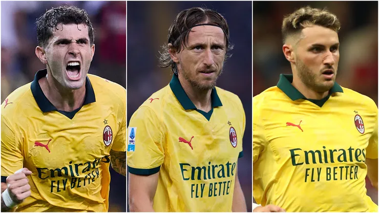 Christian Pulisic (left), Luka Modric (center), Santiago Gimenez (right)