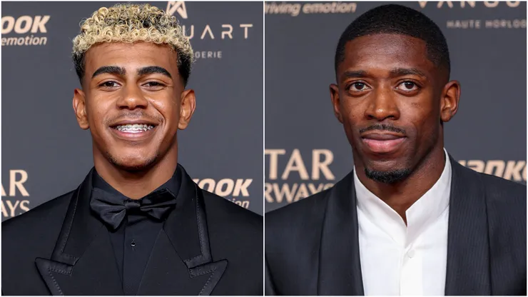 Lamine Yamal (left) and Ousmane Dembele (right)