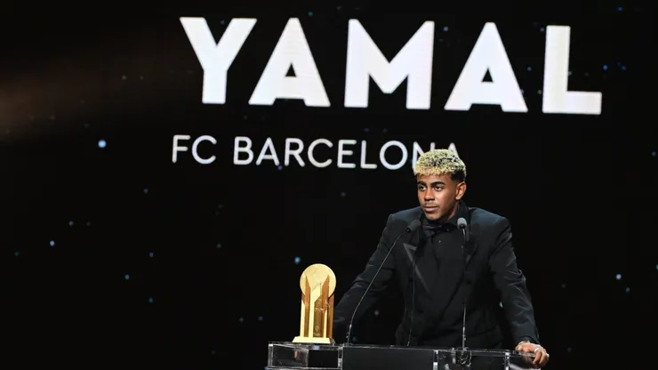 Lamine Yamal wins 2025 Kopa Trophy (Best Men's Young Talent/Player of the Year) at the 69th Ballon d’Or ceremony in Paris.
