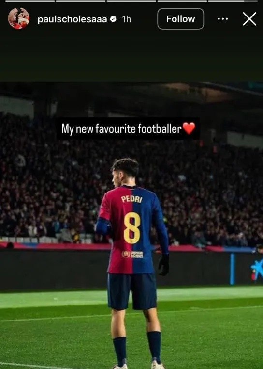 Paul Scholes on Instagram.