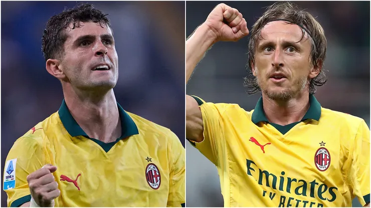 Christian Pulisic (left) and Luka Modric (right)