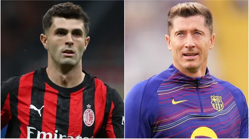 Christian Pulisic (left) and Robert Lewandowski (right)