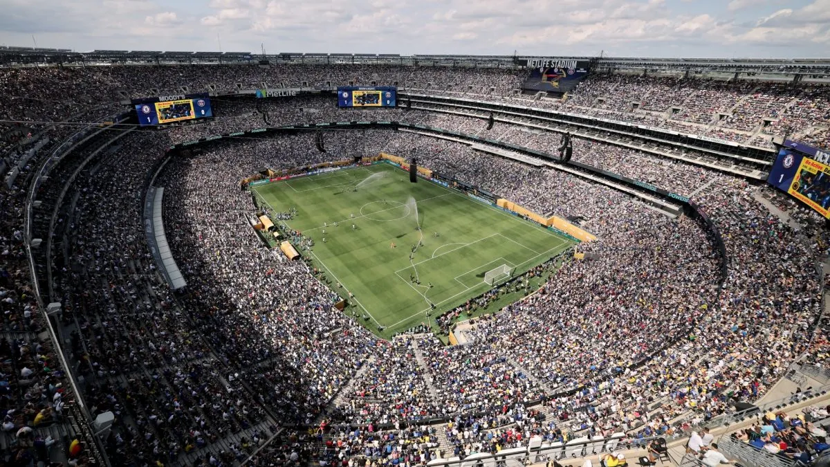 General view inside the stadium prior to the FIFA Club World Cup 2025 Final match between Chelsea FC and Paris Saint-Germain at MetLife Stadium on July 13, 2025 in East Rutherford, New Jersey.