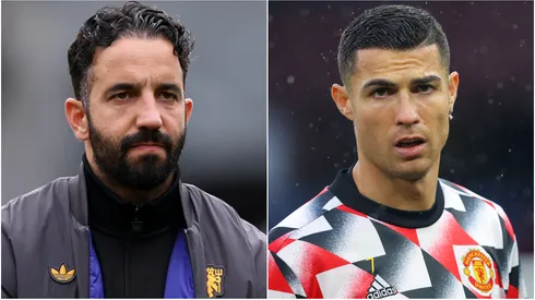 Ruben Amorim (left) and Cristiano Ronaldo (right)