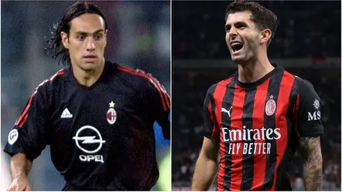 AC Milan legend Alessandro Nesta and Christian Pulisic.