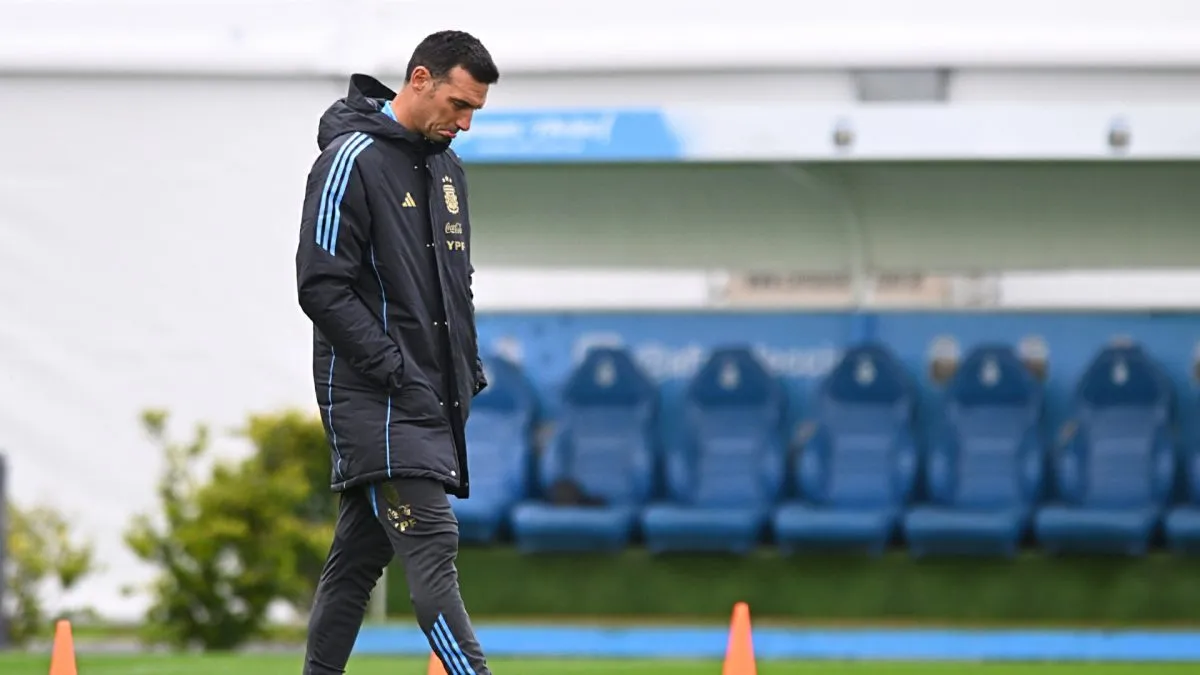 Head coach Lionel Scaloni of Argentina.