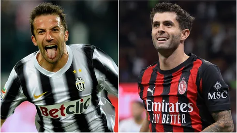 Alessandro Del Piero (left) and Christian Pulisic (right)