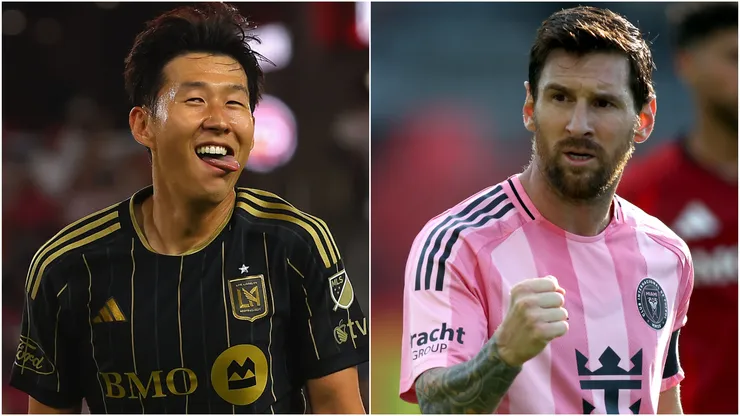 Son Heung-Min (left) and Lionel Messi (right)