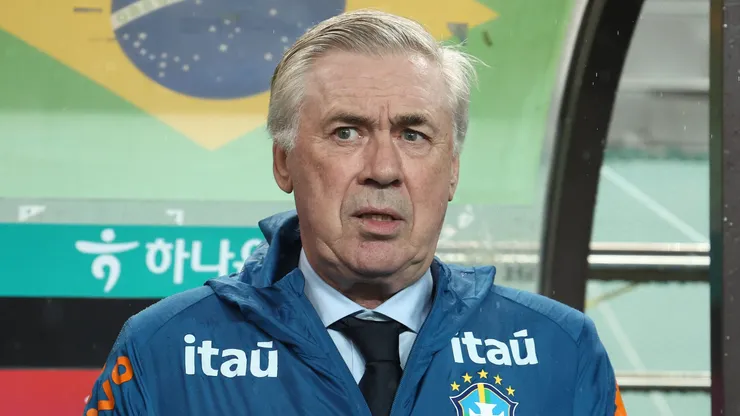 Head coach Carlo Ancelotti of Brazil.
