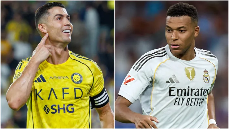 Cristiano Ronaldo of Al Nassr and Kylian Mbappe of Real Madrid.