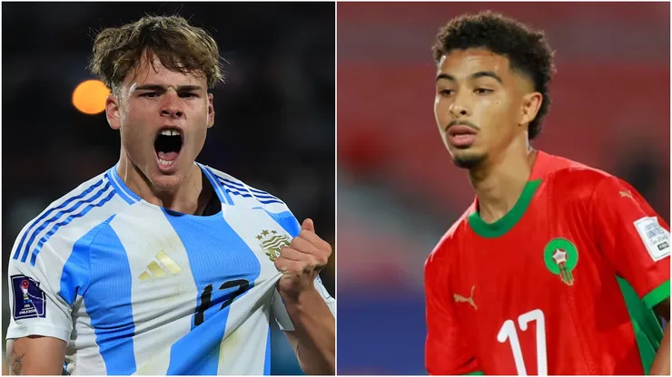 Mateo Silvetti (L) of Argentina and Gessime Yassine (R) of Morocco.