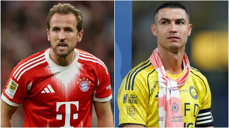 Bayern Munich star Harry Kane and Al Nassr star Cristiano Ronaldo.