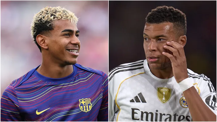 Lamine Yamal and Kylian Mbappe.