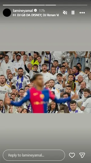 Lamine Yamal on Instagram.