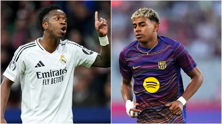 Vinicius Junior and Lamine Yamal.