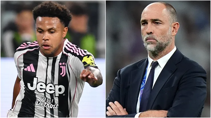 Weston McKennie of Juventus FC and Igor Tudor.