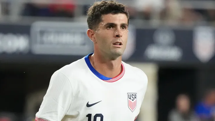 Christian Pulisic #10 of the United States looks on.