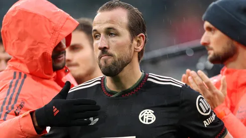 Harry Kane of Bayern Munich looks on.