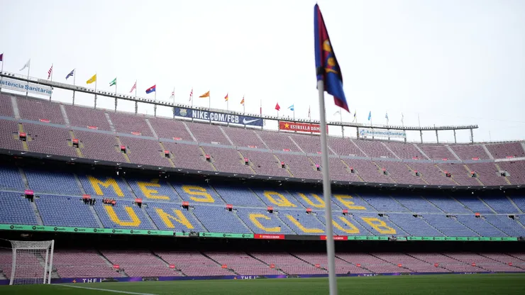 A general view of Camp Nou in 2023, before reconstruction work began.