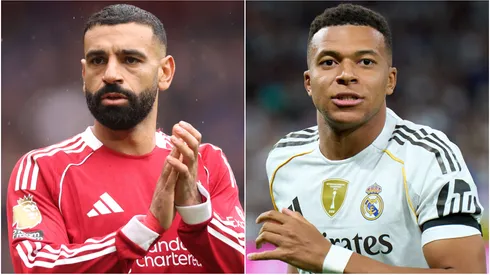 Mohamed Salah (left) and Kylian Mbappe (right)