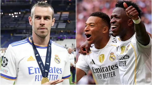 Real Madrid legend Gareth Bale, Kylian Mbappe and Vinicius Junior.