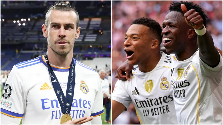 Real Madrid legend Gareth Bale, Kylian Mbappe and Vinicius Junior.