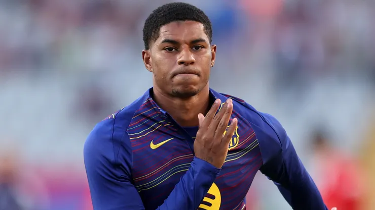 Marcus Rashford joined Barcelona on loan this season.
