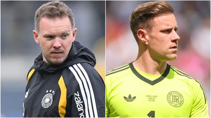 Head coach Julian Nagelsmann of Germany and Marc-Andre ter Stegen.